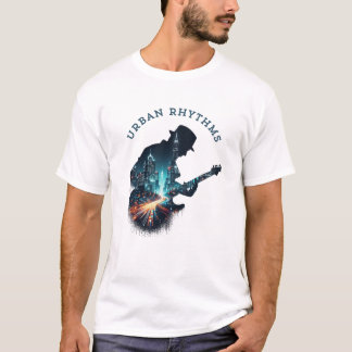 "Ritmos Urbanos - Camiseta de Música de Guitarra C
