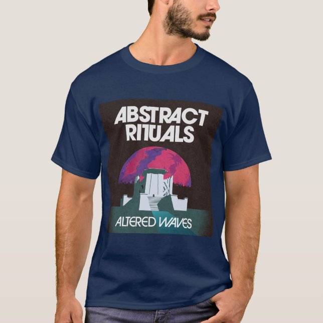 Rituais de abstrato - Ondas Alteradas T- Camisa (Frente)