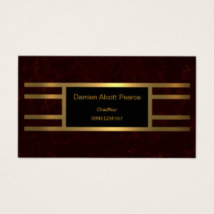 Ritzy Único Elegante Red Grunge Chauffeur