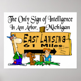 Rivalry Impressão Michigan State/Michigan