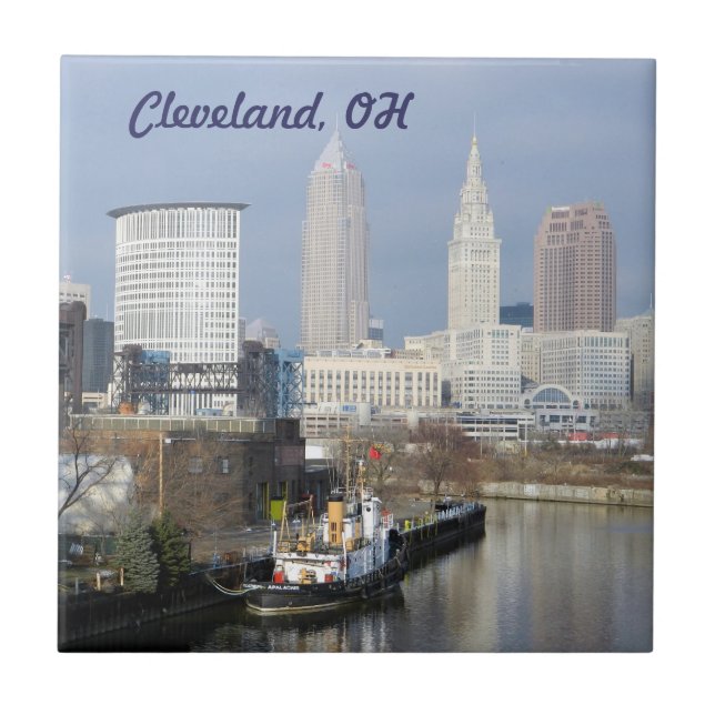 River View, Cleveland OH Azulejo (Frente)