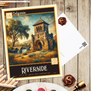 Riverside, Califórnia   Cartão postal Vintage