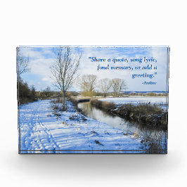 Riverside English Winter Walk - Personalizado