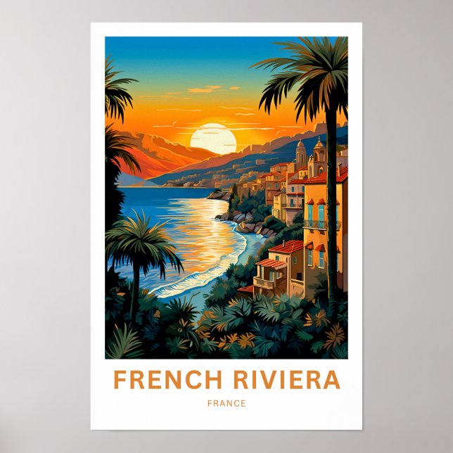 Riviera França Viagem Impressão (Frente)