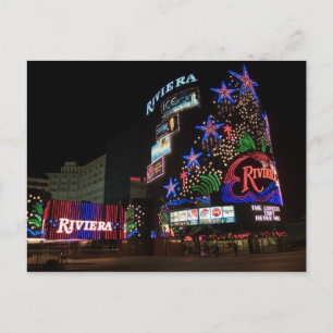 Riviera Las Vegas em cartões postais noturnos