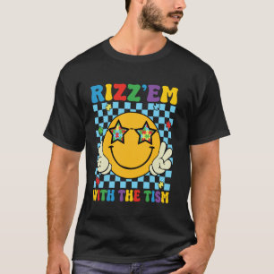 Rizz Em Com O Tism Camiseta Divertida de Conscient