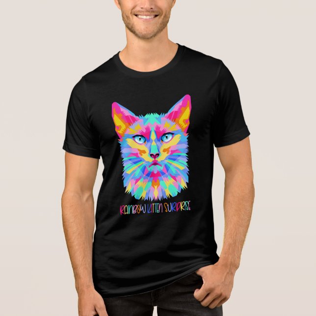 RKS Psychedelic Rainbow Kitten Shirt (Frente)