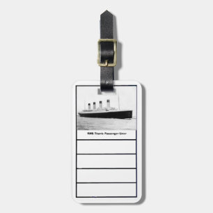 RMS Etiqueta de Bagagem Titanista de Passageiros
