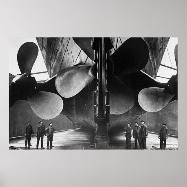RMS TITANIC Propellers Poster (Frente)