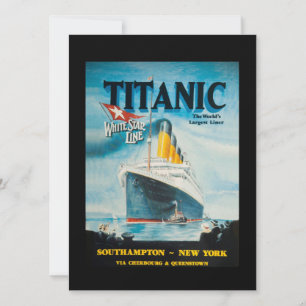 RMS Titanic Viagem Ad