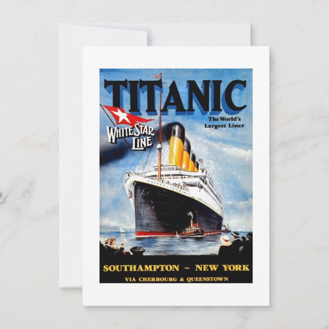 RMS Titanic Viagem Ad (Frente)