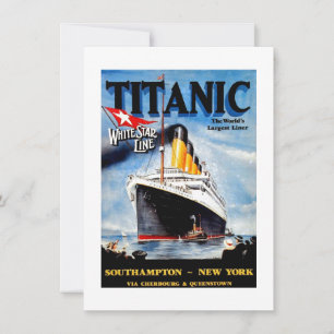 RMS Titanic Viagem Ad