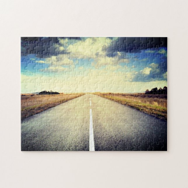 Road Jigsera Quebra-cabeça Morning (Horizontal)