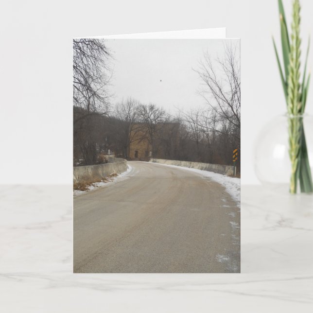 "Road to Oxford Mill Ruins" Consiga um Cartão (Frente)