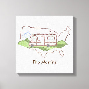 Road Trip USA Canvas Print