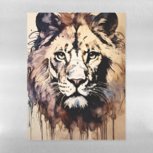 "Roar em Estilo Magnético: Folha de Design de Leão