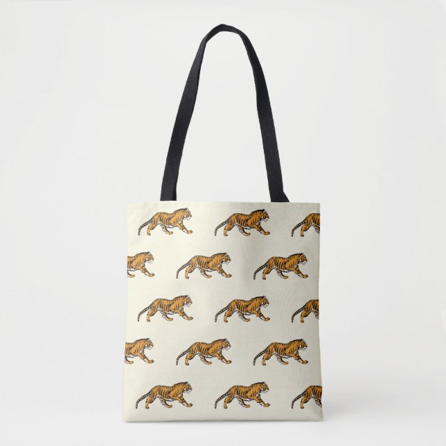 Roar! I'm a Tiger! - tote bag (Frente)