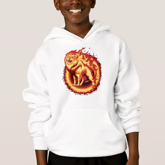 Roaring Fire Lion Hoodie (Frente)