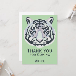Roarsome White Tiger Thank You For Coming Card
