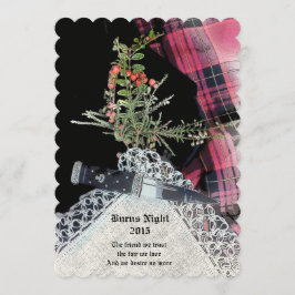 Robbie Burns janto casual convite