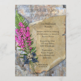 Robbie Burns Rustic Convite