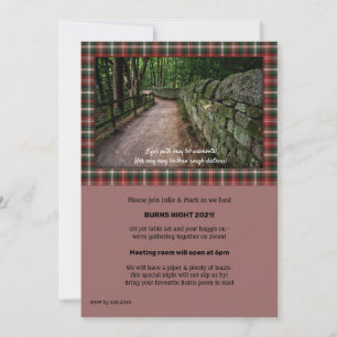 Robbie Burns Social Media Convite