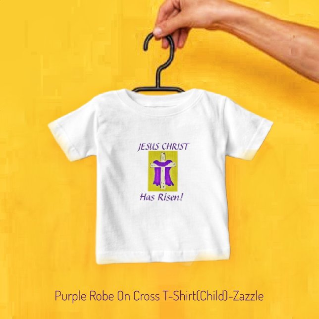 Robe Roxo Na Camisa Cruzada De Bebê (Criador carregado)
