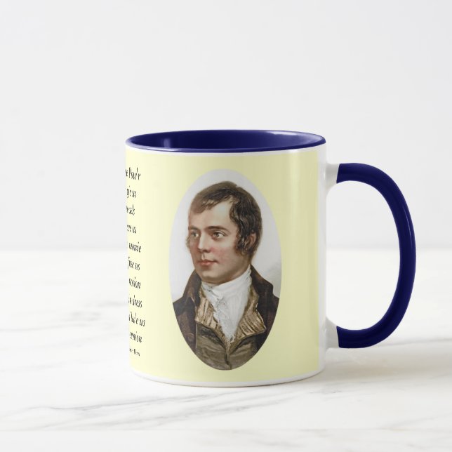 Robert Burns algum Pow'r o Giftie Gie nós caneca (Direita)
