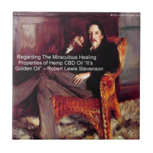 Robert Louis Stevenson & Citação CBD é Óleo Dourad
