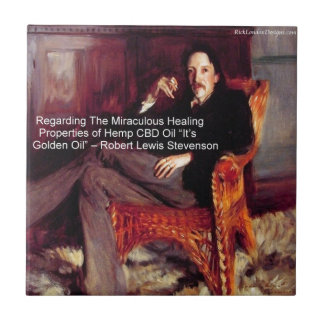 Robert Louis Stevenson & Citação CBD é Óleo Dourad