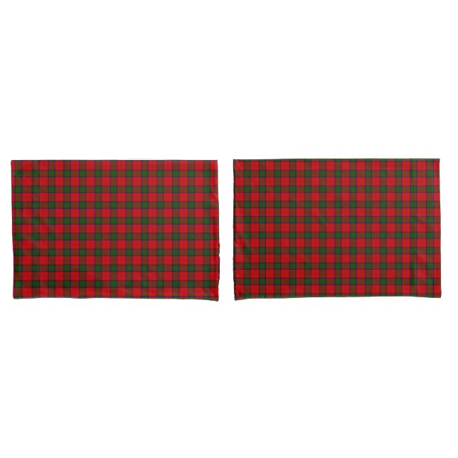 Robertson tartan xadrez verde vermelha (Frente - conjunto)