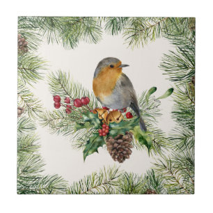Robin, Holly, Pine Christmas