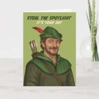 Robin Hood Roubar o Cartão de Aniversário do Desta