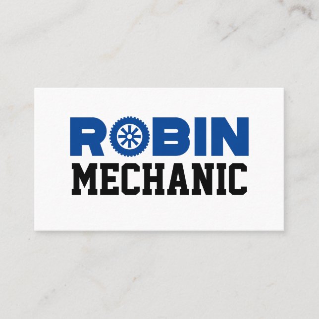 Robin Mechanic Cartão de visita (Frente)