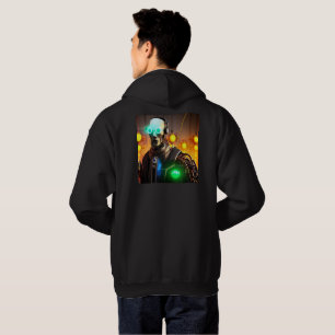 Robô 2 homens camisa de suor de capuz preta