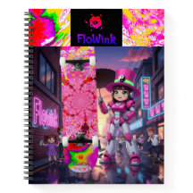 Robô Cyber Pink & Skateboard