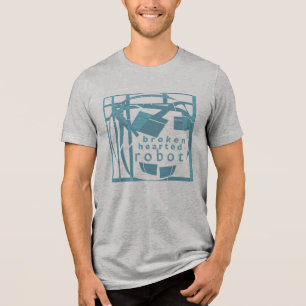 "Robô de coração partido" Aqua Design Azul Humoros