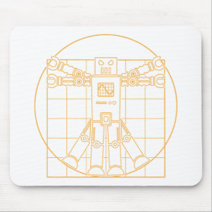 Robô Mousepad de da Vinci Vitruvian