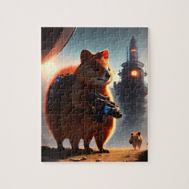 Robô Quokka Futurista, Quebra-Cabeça (Vertical)