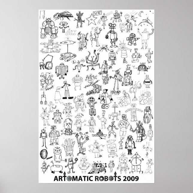 Robôs Artomáticos 2009 Poster 2 (Frente)