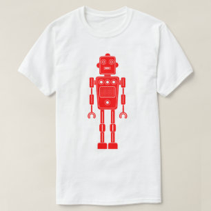 Robot 270620/011 - Camiseta vermelha e branca