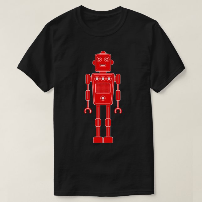 Robot 270620/011 - Camiseta vermelha e branca (Frente do Design)