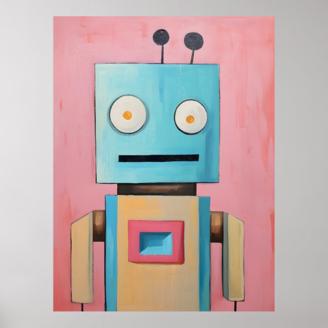 Robot Art Poster (Frente)