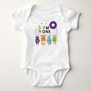 Robot Primeiro Aniversário Camisetas e Presentes