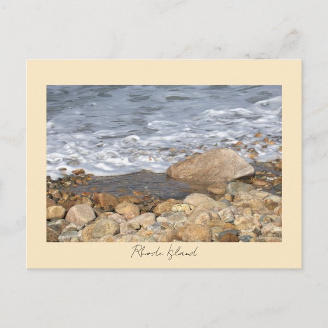 Rocas Ondas Rhode Island Cartão Postal (Frente)