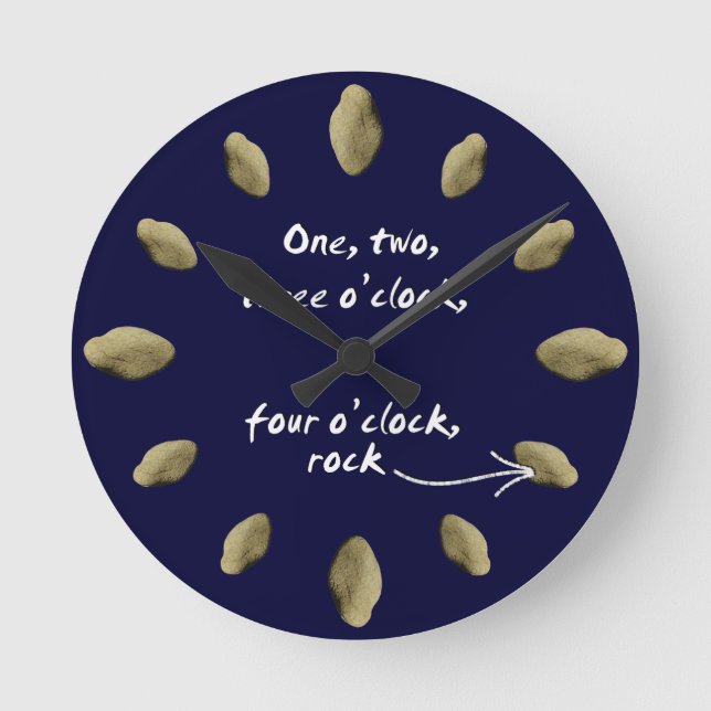 Rocha das 1-2-3-4 horas - Relógio (Face Escura) (Frente)