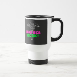 Rocha das enfermeiras! Caneca de viagem em cores