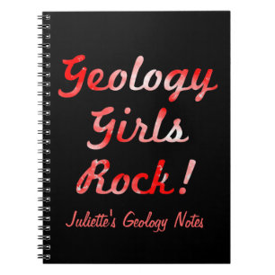 Rocha das meninas da geologia! Caderno