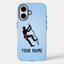 Rocha desafiadora para escalar o escalador, nome p