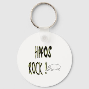 Rocha dos hipopótamos! Chaveiro